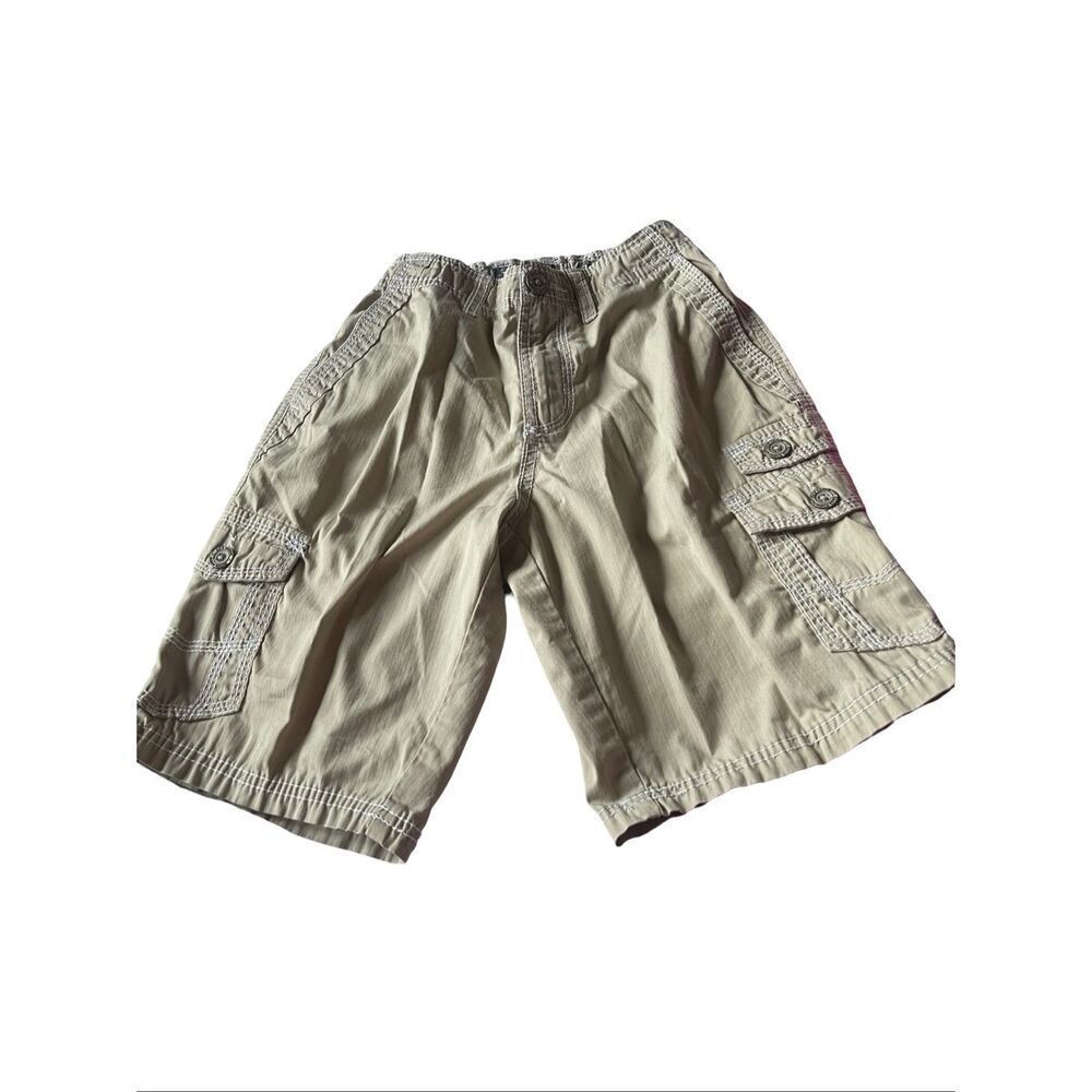 BKE Youth Khaki Cotton Blend Utility Gorpcore Sampson Cargo Short Size 14